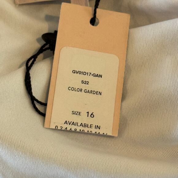 BCBGENERATION RUCHED MESH FLORAL MINI DRESS IN GARDEN‎ NWT WOMEN'S SIZE 16 - Picture 13 of 16